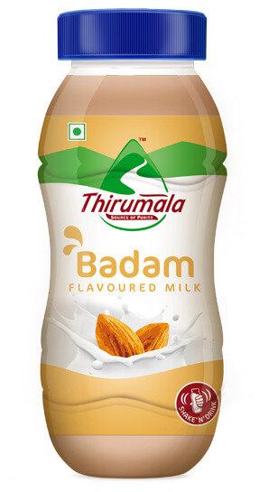 Badam Flavoured Milk - Thirumala Milk 